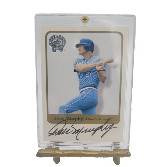 2001 Fleer Greats of the Game -  Dale Murphy - Autograph- Atlanta Braves - Picture 2 of 3